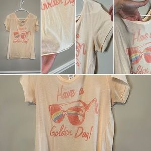 Junk Food "Have a Golden Day" Graphic Tee